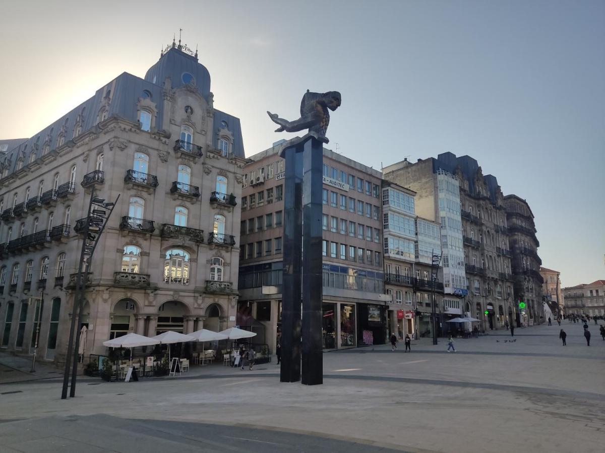 비고 Pleno Centro, Terraza, Principe, 5 Min Casco Vello Y Estacion Ave 아파트 외부 사진